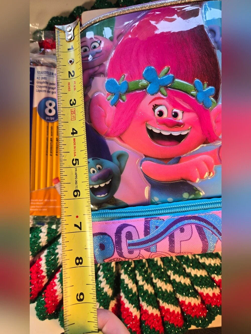 Dreamworks Troll's Lunchbox with School Supplies Markers & Pencils Bundle